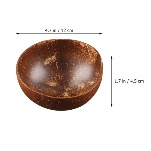 Conjunto 4 Peças Kit Tigela E Colher Premium De Casca De 1