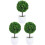 3Pcs Bola De Planta Artificial Bonsai Verde Imitação 2