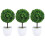 3Pcs Bola De Planta Artificial Bonsai Verde Imitação 5