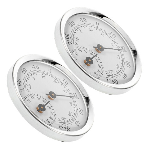 2Pcs Mini Higrómetro Termómetro Para Humidor De Alta