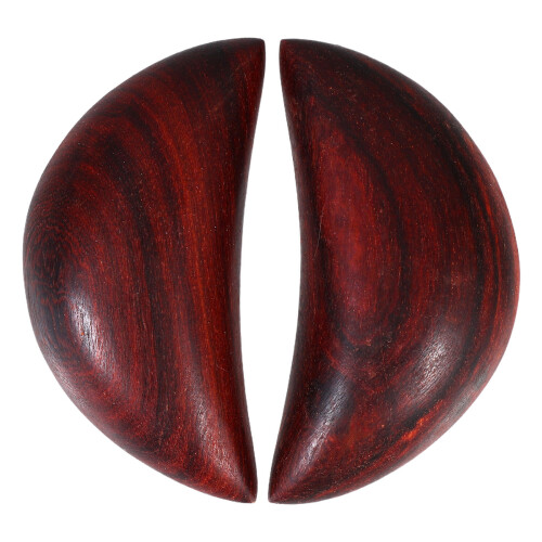 Dark Red Wood Sacred Gua Cup Set for Tarot and Divination Tools