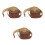 3Rolls Coffee Cloth Lamp Shade Edging Strip Easy Install Self Adhesive 6