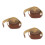 3Rolls Coffee Cloth Lamp Shade Edging Strip Easy Install Self Adhesive 5
