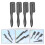 4 Pièces Pinceaux Multi Usage Pour Sourcils Outils Pliable 10