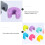 8 Pezzi Portabicchieri In Silicone Per Da Vino, Colorati 10