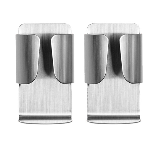 Home Toothbrush Rack Silver 2set 2.8x1.7x1.6in