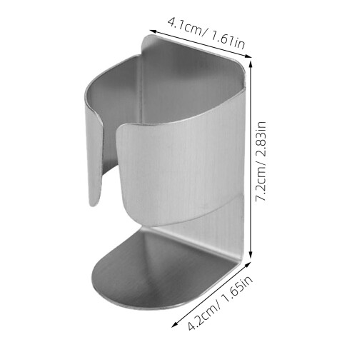 Home Toothbrush Rack Silver 2set 2.8x1.7x1.6in 2