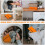Raindrops Guinea Pig & Rabbit Laundry Bag For Small Pets-Orange 11