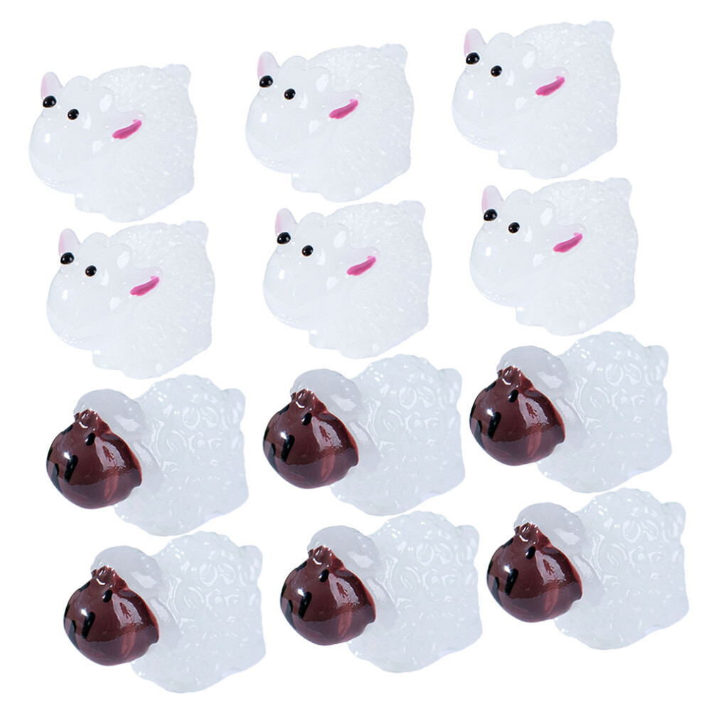 40 Sztuk Miniatury Owcy Figurki ZwierząT Dla Biurka Ogrodu Mini-image