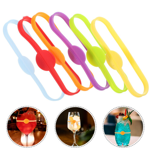 24 Pezzi Marker In Silicone Per Da Vino E Cocktail 2