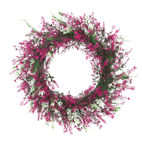 Window Light Artificial Greenery Garland Wreath Pendant