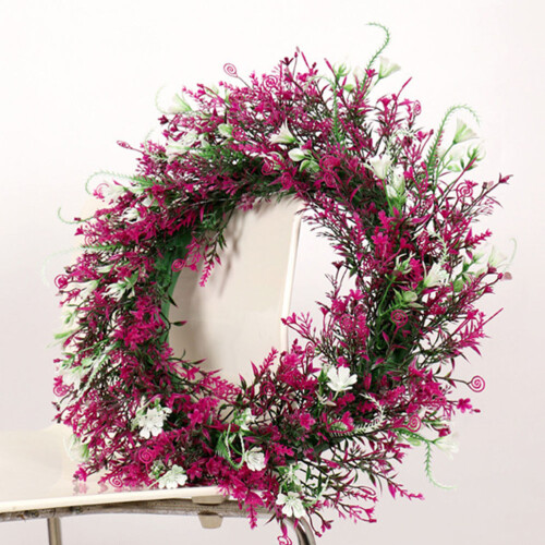 Window Light Artificial Greenery Garland Wreath Pendant 1