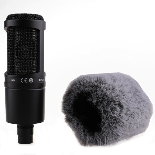 Windscreen Cover Microphone Cover Fuzzy Guard for AT2020 1