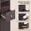 SoBuy Στενή Στήλη Μπάνιου 20x180x20cm Σκούρο Καφέ MDF 8