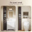 SoBuy Στενή Στήλη Μπάνιου 20x180x20cm Σκούρο Καφέ MDF 10