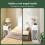 SoBuy Slim Bedside Table, White, 20x35x60cm 8