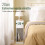 SoBuy Slim Bedside Table, White, 20x35x60cm 5