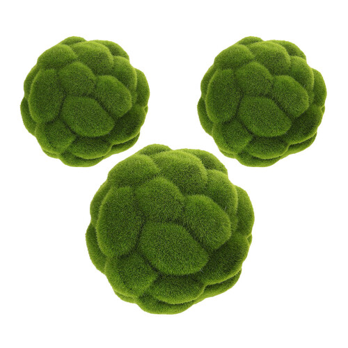 3 Stuks Gesimuleerde Moss Bollen Voor Vensterdisplay Thuis En