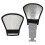 Draagbare flitslichtdiffusorreflector 2-in-1 zilver/witte 5