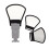Draagbare flitslichtdiffusorreflector 2-in-1 zilver/witte 7