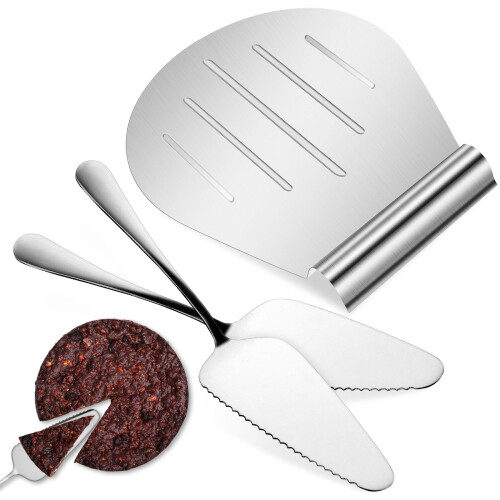 2 Pièces Spatules À Gâteau Acier Inoxydable Pour Mariage 1