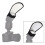 Draagbare flitslichtdiffusorreflector 2-in-1 zilver/witte 4