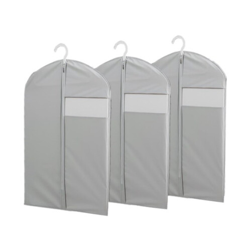 Dust Bags For Clothes Transparent Window Design Grey 1pcs