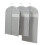Dust Bags For Clothes Transparent Window Design Grey 1pcs 3