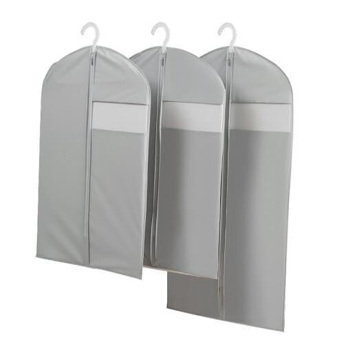 Dust Bags For Clothes Transparent Window Design Grey 1pcs 2
