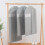 Dust Bags For Clothes Transparent Window Design Grey 1pcs 6