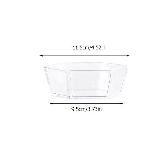 2Stk Obstplatten Snacktabletts Transparente Aufbewahrungsplatten 1
