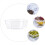 2Stk Obstplatten Snacktabletts Transparente Aufbewahrungsplatten 9