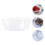 2Stk Obstplatten Snacktabletts Transparente Aufbewahrungsplatten 4