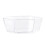 2Stk Obstplatten Snacktabletts Transparente Aufbewahrungsplatten 6
