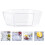 2Stk Obstplatten Snacktabletts Transparente Aufbewahrungsplatten 7