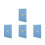 4Pcs Sky-Blue Professional Work Planner with Ink-Resistant Paper 6