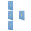 4Pcs Sky-Blue Professional Work Planner with Ink-Resistant Paper 7