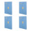 4Pcs Sky-Blue Professional Work Planner with Ink-Resistant Paper 4