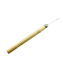 Bamboo Crochet Needles for Salon Use Khaki Flexible Hooks