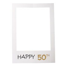 2Pcs Birthday Party Paper Frame Photo Prop For 50Th Celebration