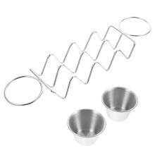 Stainless Steel Holder Dla Z Kubkiem Na Sos