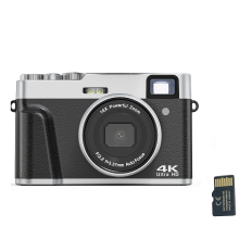 Digitalkamera 4K/48 MP/16-facher Zoom/Autofokus/Sucher/Anti-Shake/32GB-Karte