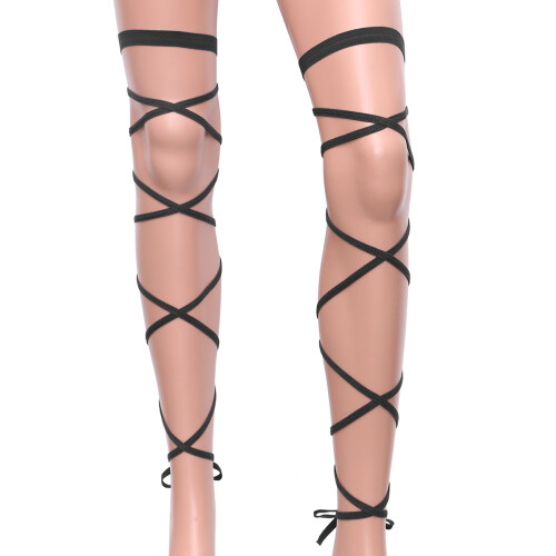 Paar Damen Strumpfhalter Oberschenkel Wickelgurt Elastisch 1