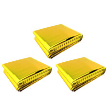 3Stück Outdoor Gold Und Silber Doppelseitige - -Decken