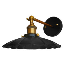 1 Retro Wandlampe Industriestil Blütenförmig