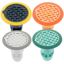 4Stück Waschbecken- Anti-Geruch Bodenabläufe Küchen-Spülfilter