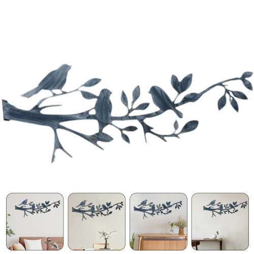 Metall Wanddeko Auf Dem Ast Silhouette Ornament 2