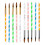 4 Set 10 Pezzi Unghie Cristallo Acrylic Punta Argentata 1
