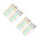 4 Set 10 Pezzi Unghie Cristallo Acrylic Punta Argentata 10