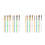 4 Set 10 Pezzi Unghie Cristallo Acrylic Punta Argentata 9